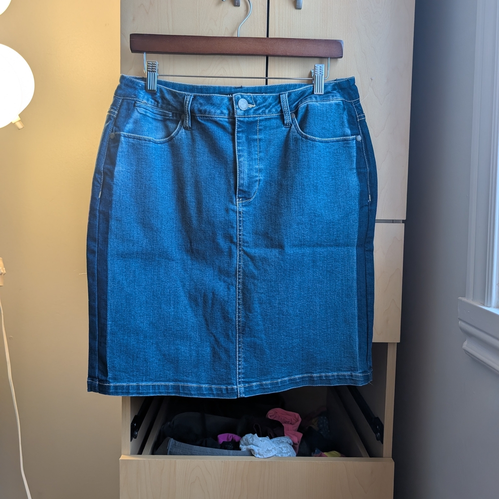 Max Jeans Dark Blue Pencil Skirt